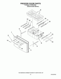 FREEZER DOOR PARTS Diagram and Parts List for KFIS25XVMS2  KitchenAid Refrigerator