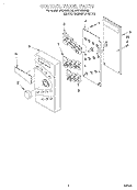 CONTROL PANEL Diagram and Parts List for MT3130SHQ0  Whirlpool Microwave