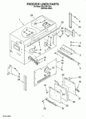 FREEZER LINER PARTS Diagram and Parts List for KBLC36FTS03  KitchenAid Refrigerator