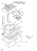 SHELF, OPTIONAL Diagram and Parts List for ET21GKXHN00  Whirlpool Refrigerator