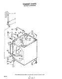 CABINET Diagram and Parts List for LA3800XKW1  Whirlpool Washer