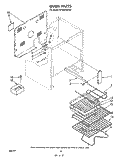 OVEN , LITERATURE AND OPTIONAL Diagram and Parts List for RF390PXPW0  Whirlpool Range
