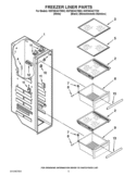 FREEZER LINER PARTS Diagram and Parts List for KSF26C4XYB02  KitchenAid Refrigerator