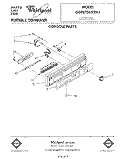 CONSOLE Diagram and Parts List for GDP8700XTN3  Whirlpool Dishwasher