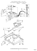 MACHINE BASE Diagram and Parts List for LSV6234AW0  Whirlpool Washer