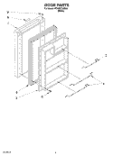 Part Location Diagram of 4312501 Whirlpool TRIM-DOOR