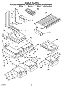 SHELF PARTS Diagram and Parts List for KTRS21KMBT00  KitchenAid Refrigerator