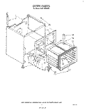 OVEN Diagram and Parts List for RJE3000W0  Whirlpool Range