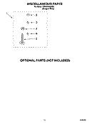 MISCELLANEOUS PARTS - OPTIONAL PARTS (NOT INCLUDED) Diagram and Parts List for 7MRAX5103MQ0  Roper Washer