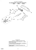 LATCH Diagram and Parts List for KEMC308HWH1  KitchenAid Microwave Oven Combo