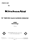 SECTION Diagram and Parts List for KECT365SBL1  KitchenAid Cooktop