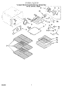 OVEN Diagram and Parts List for KERH507YAL5  KitchenAid Range