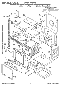 OVEN PARTS Diagram and Parts List for KEMC308KSS03  KitchenAid Microwave Oven Combo