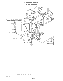 CABINET Diagram and Parts List for LA6700XKW1  Whirlpool Washer