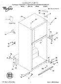 CABINET, LITERATURE Diagram and Parts List for GT22DMXGB01  Whirlpool Refrigerator