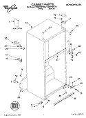 CABINET PARTS Diagram and Parts List for ET8MTKXKT03  Whirlpool Refrigerator