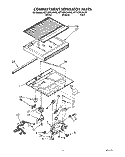 COMPARTMENT SEPARATOR Diagram and Parts List for 8ET18ZKXAN00  Whirlpool Refrigerator