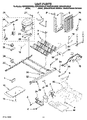 UNIT PARTS Diagram and Parts List for KSRS25RVMS00  KitchenAid Refrigerator