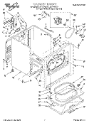 SECTION Diagram and Parts List for LET7646EQ0  Whirlpool Dryer