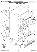 CABINET Diagram and Parts List for KTRP22KDBL00  KitchenAid Refrigerator