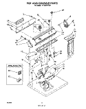 SECTION Diagram and Parts List for LE7800XPW0  Whirlpool Dryer