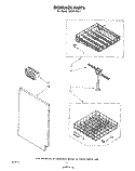 DISHRACK Diagram and Parts List for DU3014XL1  Whirlpool Dishwasher