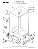 CABINET PARTS Diagram and Parts List for ISC23CDEXY01  Whirlpool Refrigerator