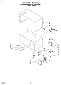 CABINET Diagram and Parts List for MG3090XBB0  Whirlpool Microwave