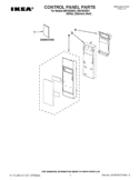 CONTROL PANEL PARTS Diagram and Parts List for IMH16XWS1  Whirlpool Microwave