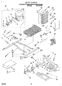 UNIT Diagram and Parts List for 4YED25PWBW00  Whirlpool Refrigerator