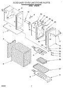 AUXILIARY OVEN AND DOOR Diagram and Parts List for RF4700XBW2  Whirlpool Range