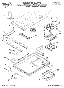 Part Location Diagram of 8286644 Whirlpool Electronic Control Board