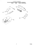 LATCH Diagram and Parts List for GSC308PJS3  Whirlpool Microwave Oven Combo