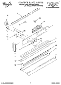 CONTROL PANEL, LITERATURE Diagram and Parts List for RB770PXBQ0  Whirlpool Wall Oven
