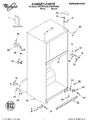 CABINET, LITERATURE Diagram and Parts List for ET8FTEXKQ00  Whirlpool Refrigerator