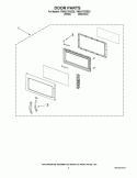 DOOR PARTS Diagram and Parts List for YMH2175XSS3  Whirlpool Microwave