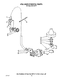 FILL AND OVERFILL Diagram and Parts List for KUDA22ST2  KitchenAid Dishwasher