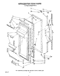 REFRIGERATOR DOOR Diagram and Parts List for ED22MMXRWR2  Whirlpool Refrigerator