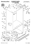CABINET PARTS Diagram and Parts List for KBLP36FMS00  KitchenAid Refrigerator