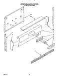 BACKGUARD Diagram and Parts List for FGS395VL1  Whirlpool Range