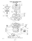 PUMP AND MOTOR Diagram and Parts List for 4KUDC220T1  KitchenAid Dishwasher