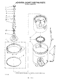 AGITATOR, BASKET AND TUB Diagram and Parts List for LA6888XTF0  Whirlpool Washer