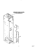 FREEZER LINER Diagram and Parts List for KSSS42DWW00  KitchenAid Refrigerator