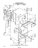 CABINET Diagram and Parts List for 6ET18GKXWW00  Whirlpool Refrigerator