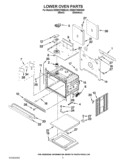 LOWER OVEN PARTS Diagram and Parts List for KEBK276BBL00  KitchenAid Wall Oven