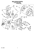 BULKHEAD PARTS, OPTIONAL PARTS (NOT INCLUDED) Diagram and Parts List for IED4400TQ0  Inglis Dryer