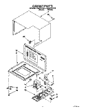 CABINET Diagram and Parts List for KEMS306XBL2  KitchenAid Wall Oven