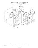 Part Location Diagram of 695768 Whirlpool Panel, Front (Also Includes Illus. 7) (Toast)