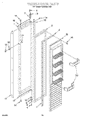 FREEZER DOOR Diagram and Parts List for KSSS36MDX05  KitchenAid Refrigerator