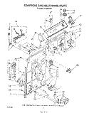 CONTROLS AND REAR PANEL Diagram and Parts List for LA7900XSW1  Whirlpool Washer